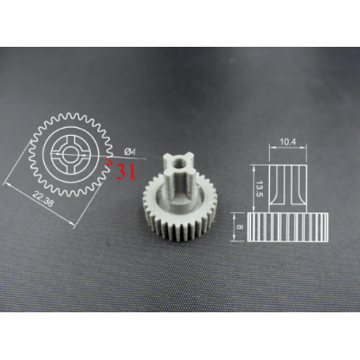 Шестерня мультиклапана для кавоварки Saeco 3d дриук